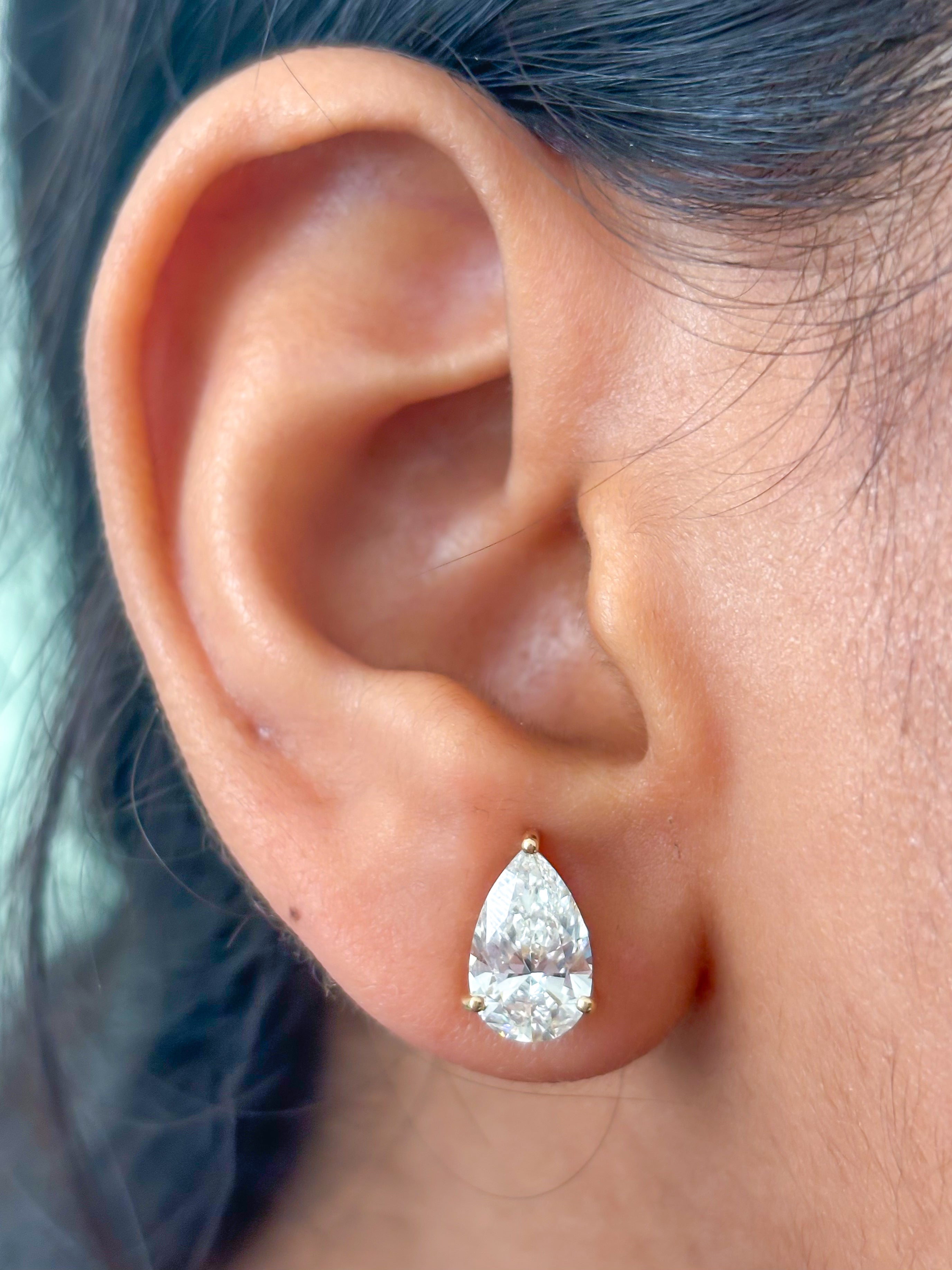 JPERG-3709/10310 Lab Grown Diamond Earring | 14K