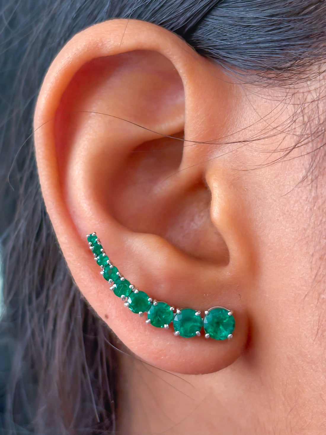 JPERG-3710/10314 Emerald Earring | 18K