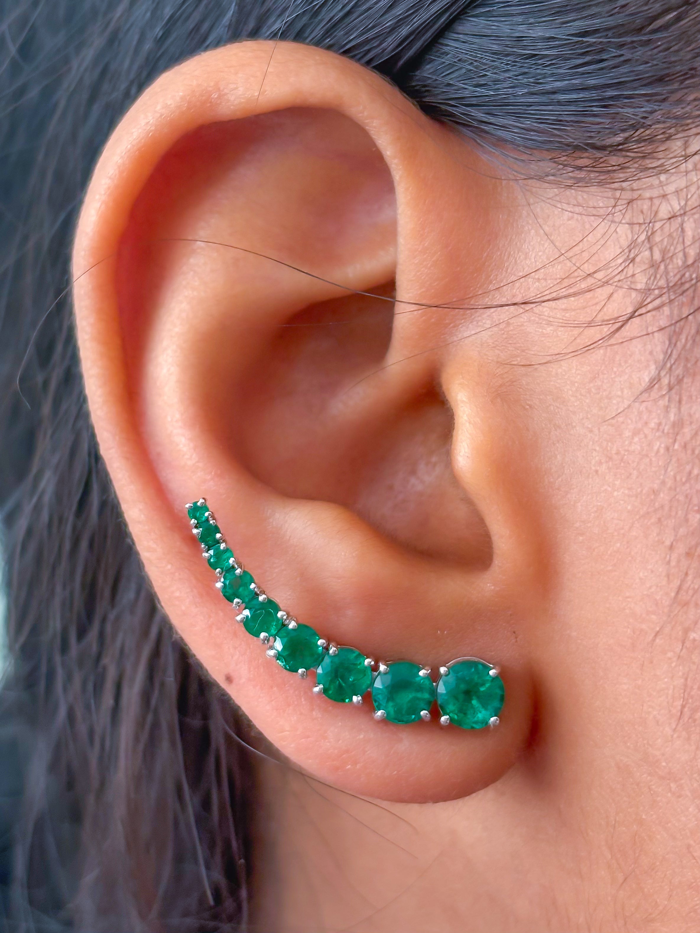 JPERG-3710/10314 Emerald Earring | 18K