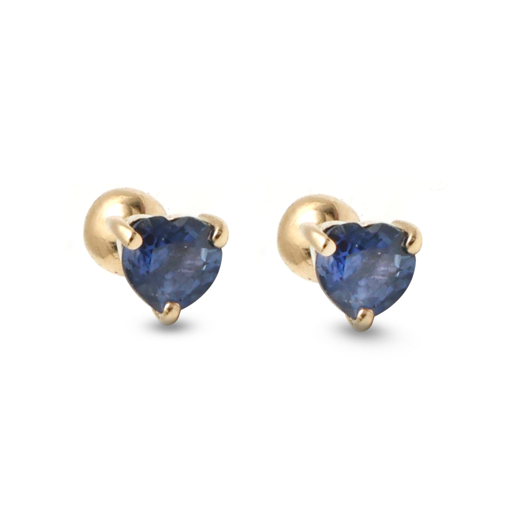 JPERG-3711/10315 Blue Sapphire Earring | 14K