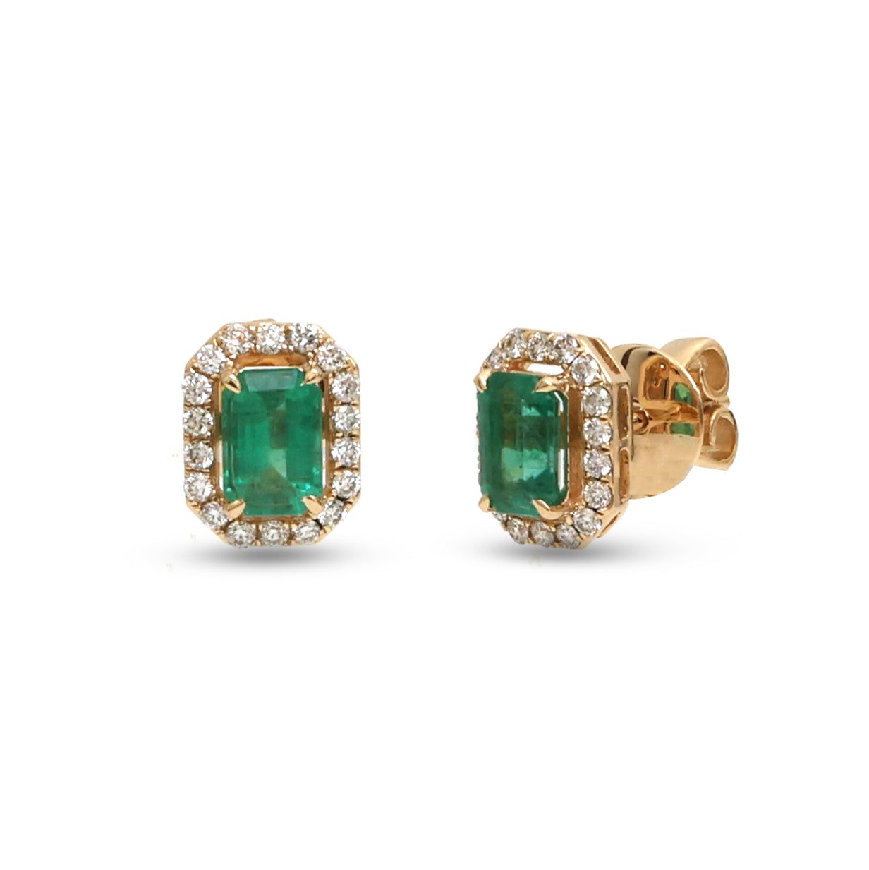 JPERG-3717/10349 Emerald Diamond Earring | 18K