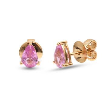 JPERG-3734/10384 Pink Sapphire Earring | 18K