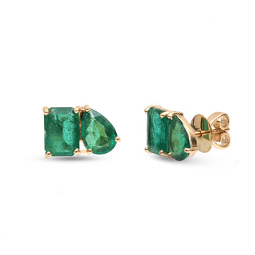 JPERG-3737/10387 Emerald Earring | 14K