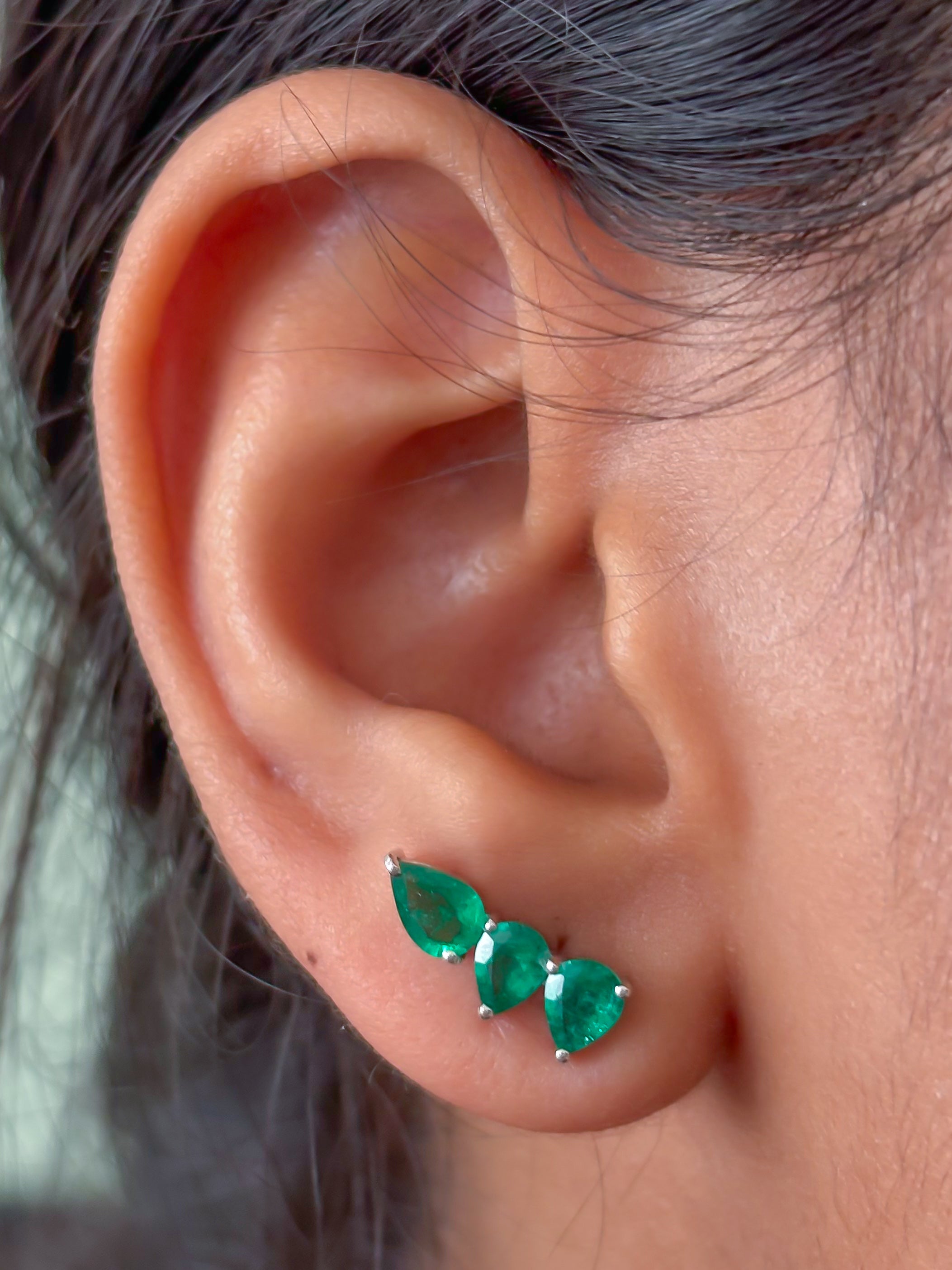 JPERG-3753/10442 Emerald Earring | 18K