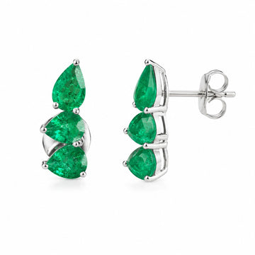 JPERG-3753/10442 Emerald Earring | 18K
