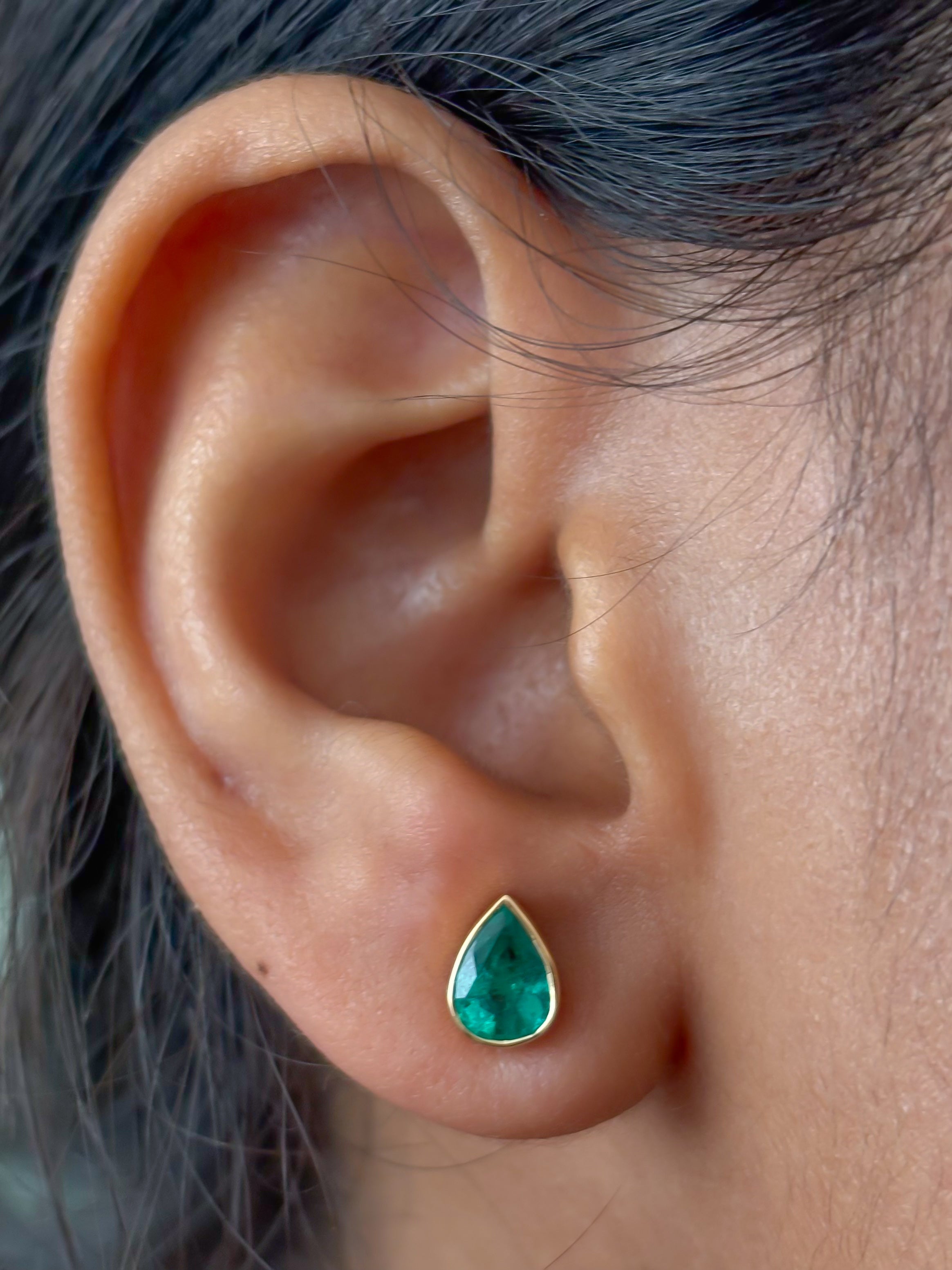 JPERG-3755/10444 Emerald Earring | 18K
