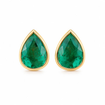 JPERG-3755/10444 Emerald Earring | 18K
