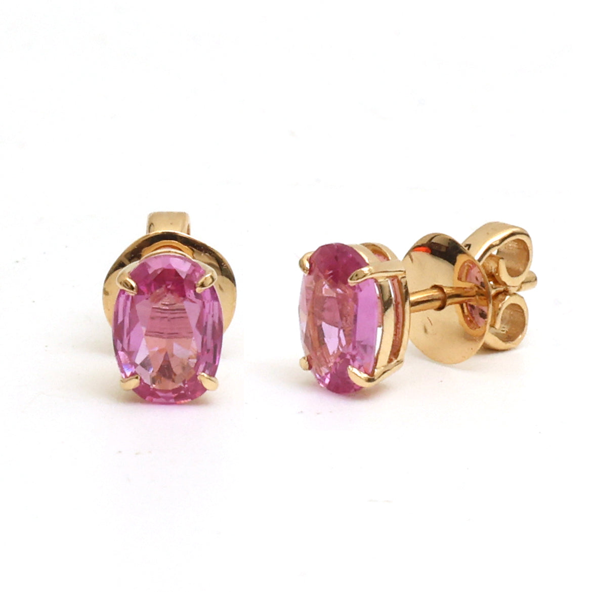 JPERG-3787/10549 Pink Sapphire Earring | 18K