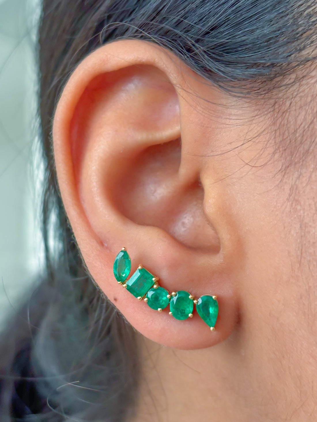 JPERG-3819/10617 Emerald Earring | 18K