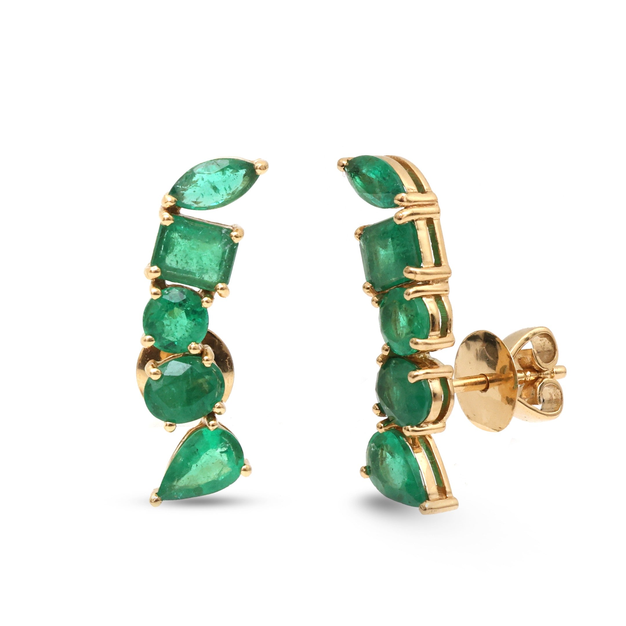 JPERG-3819/10617 Emerald Earring | 18K