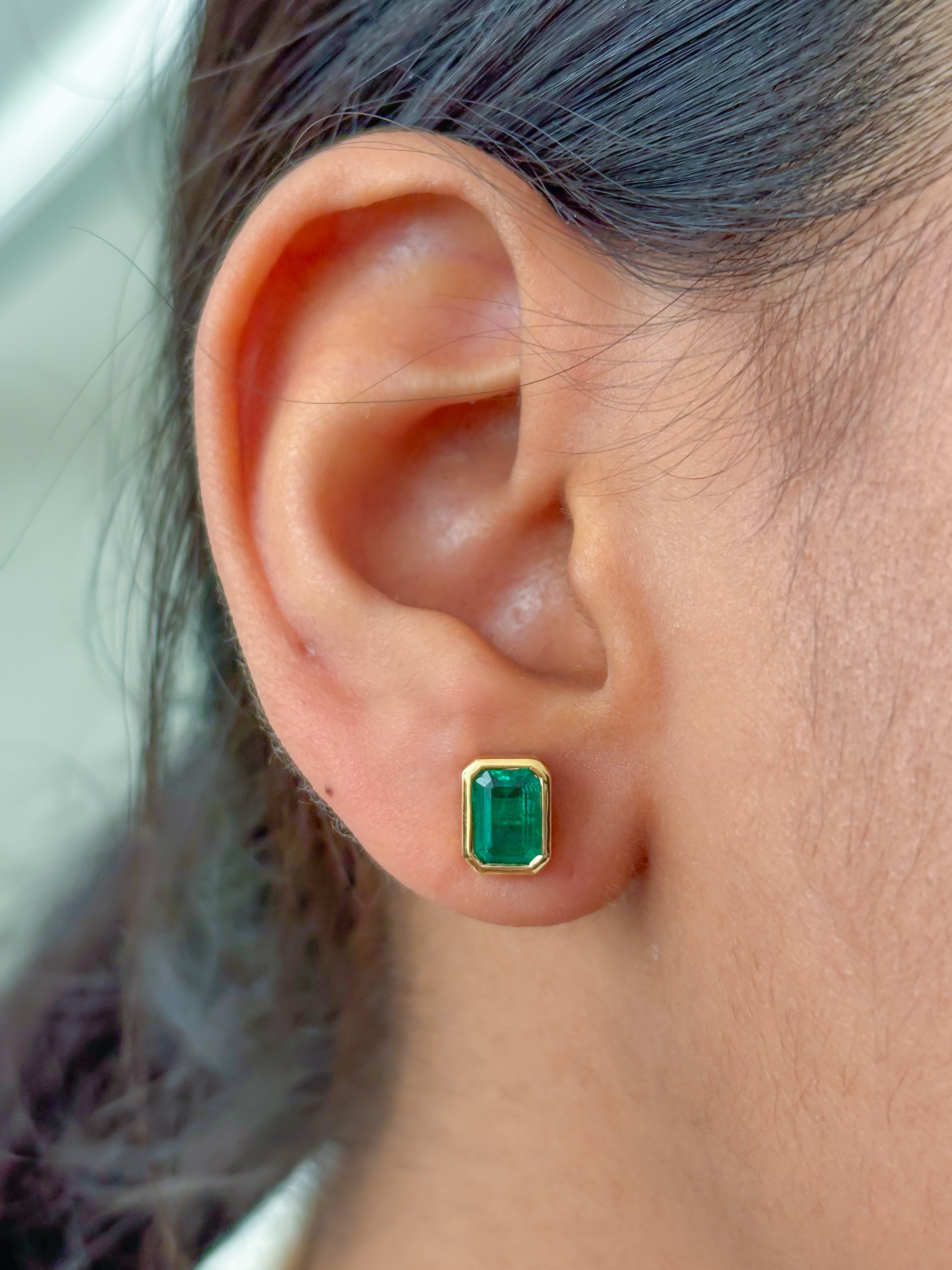 JPERG-3821/10619 Emerald Earring | 18K