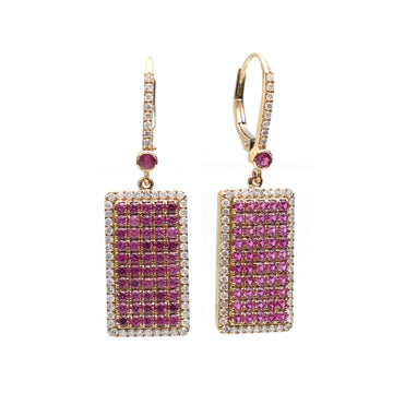JPERG-382/2113 Pink Sapphire Earring | 18K