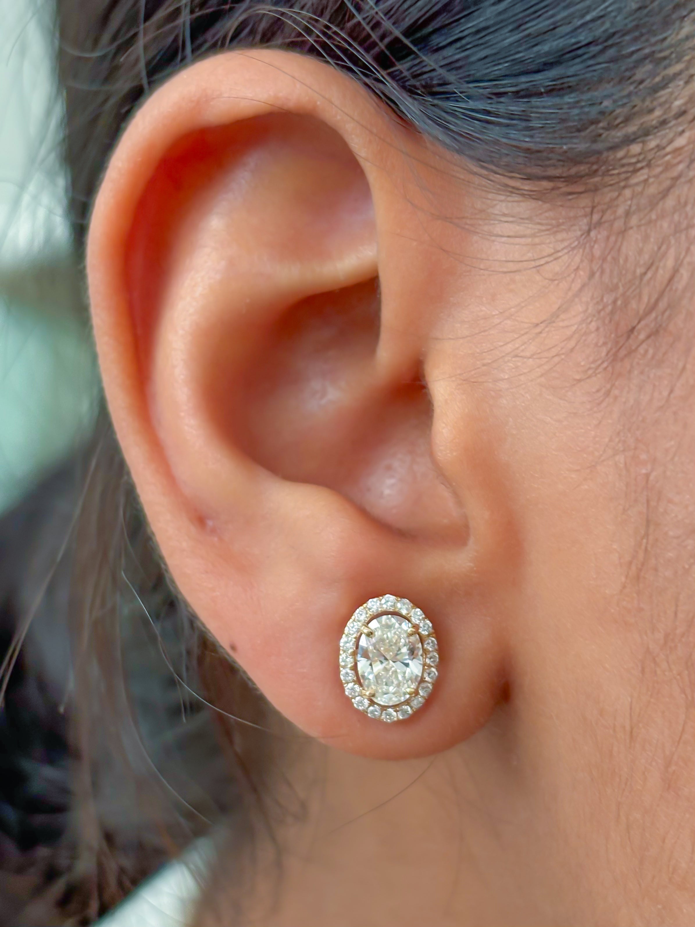 JPERG-3830/10630 Lab Grown Diamond Earring | 14K