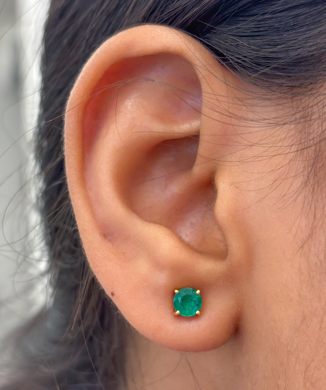 JPERG-3843/10656 Emerald Earring | 18K