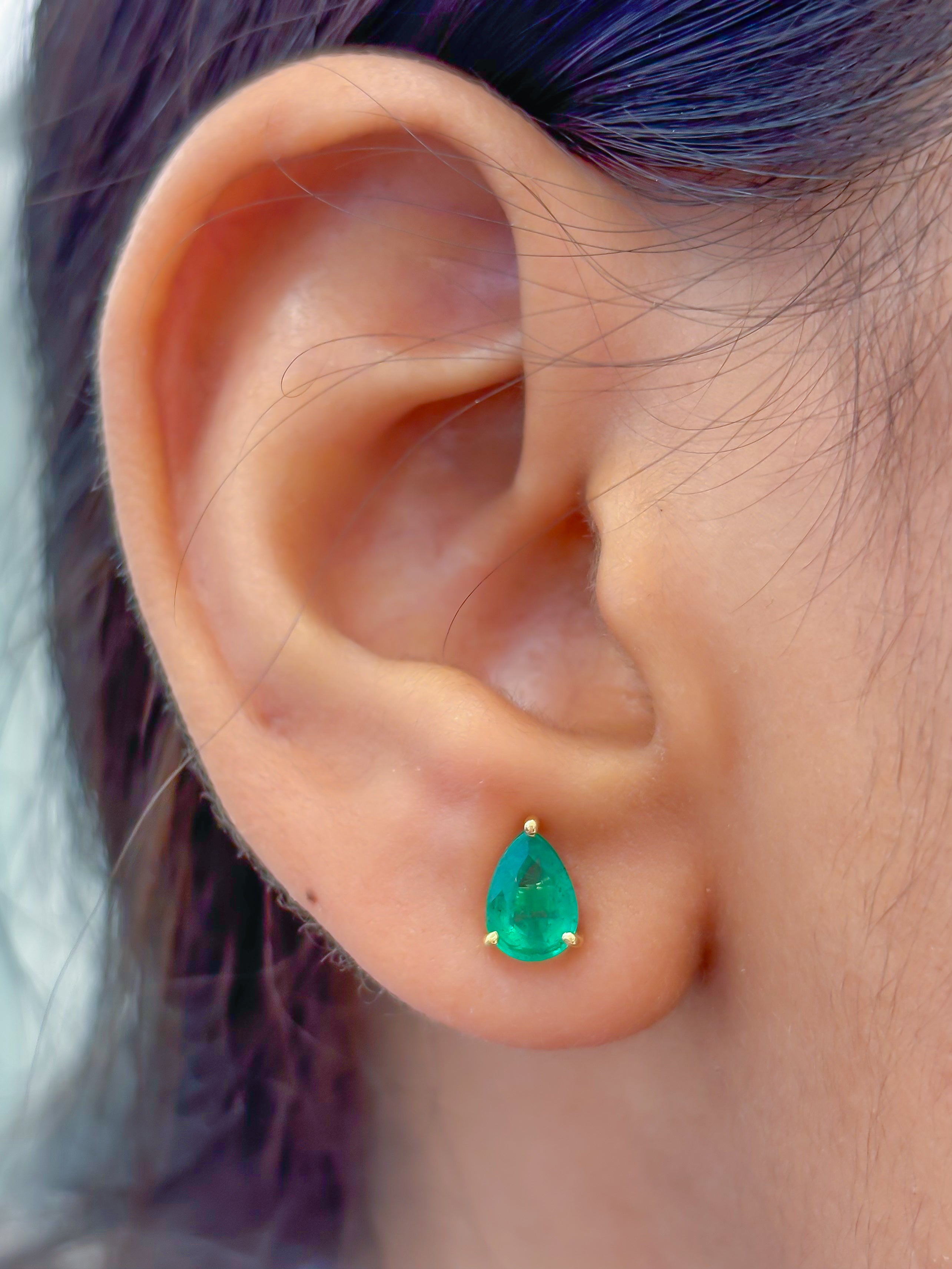 JPERG-3847/10665 Emerald Earring | 18K