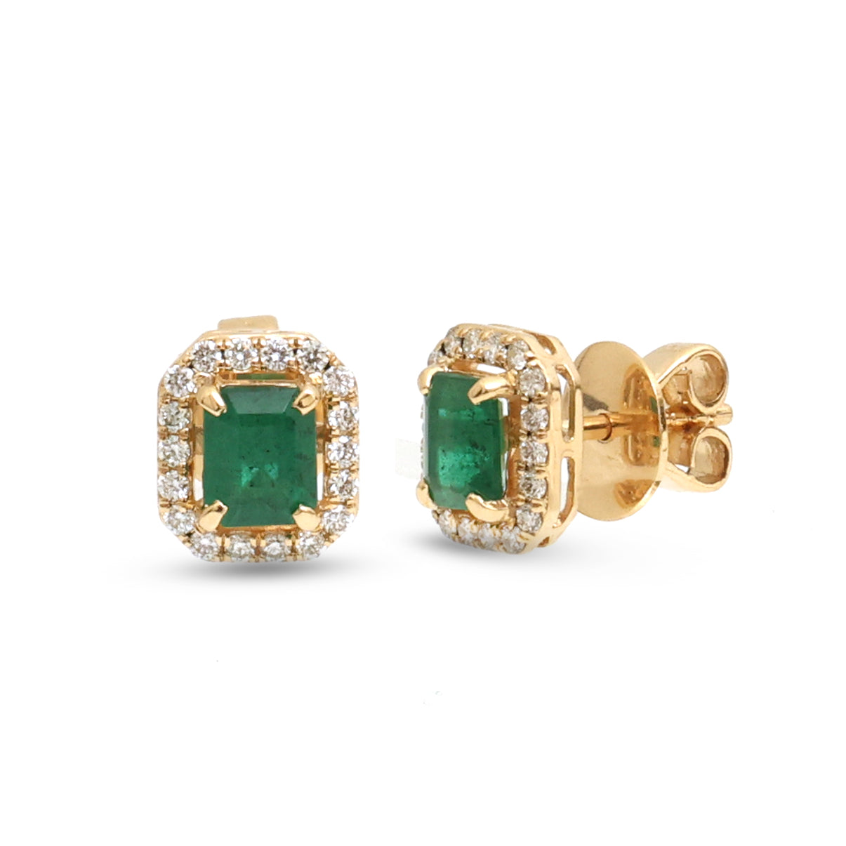 JPERG-3891/10777 Emerald Diamond Earring | 18K