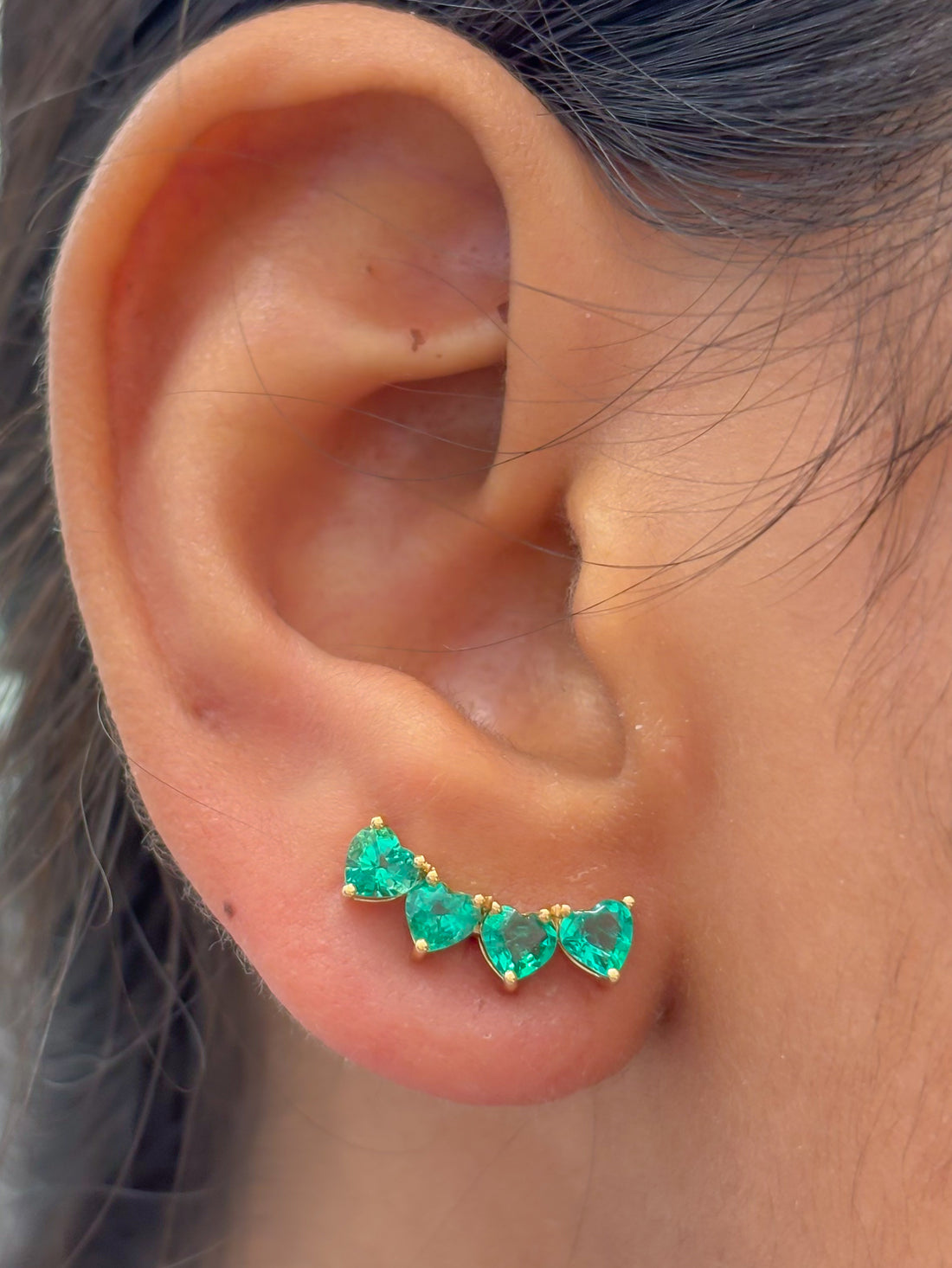JPERG-3980/10929 Emerald Earring | 18K