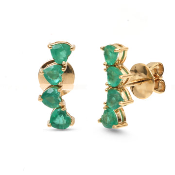 JPERG-3980/10929 Emerald Earring | 18K