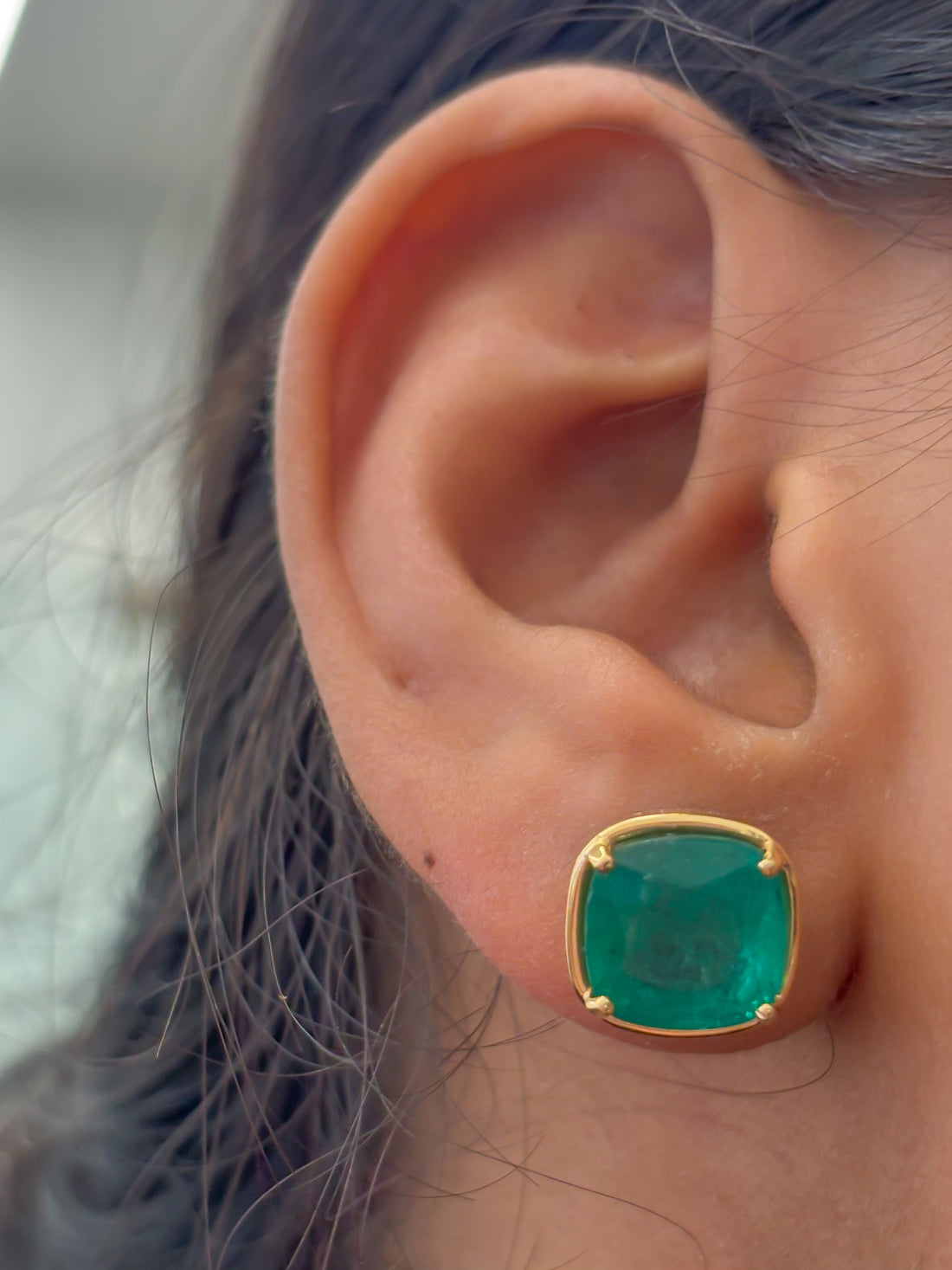JPERG-4071/11158 Emerald Earring | 18K