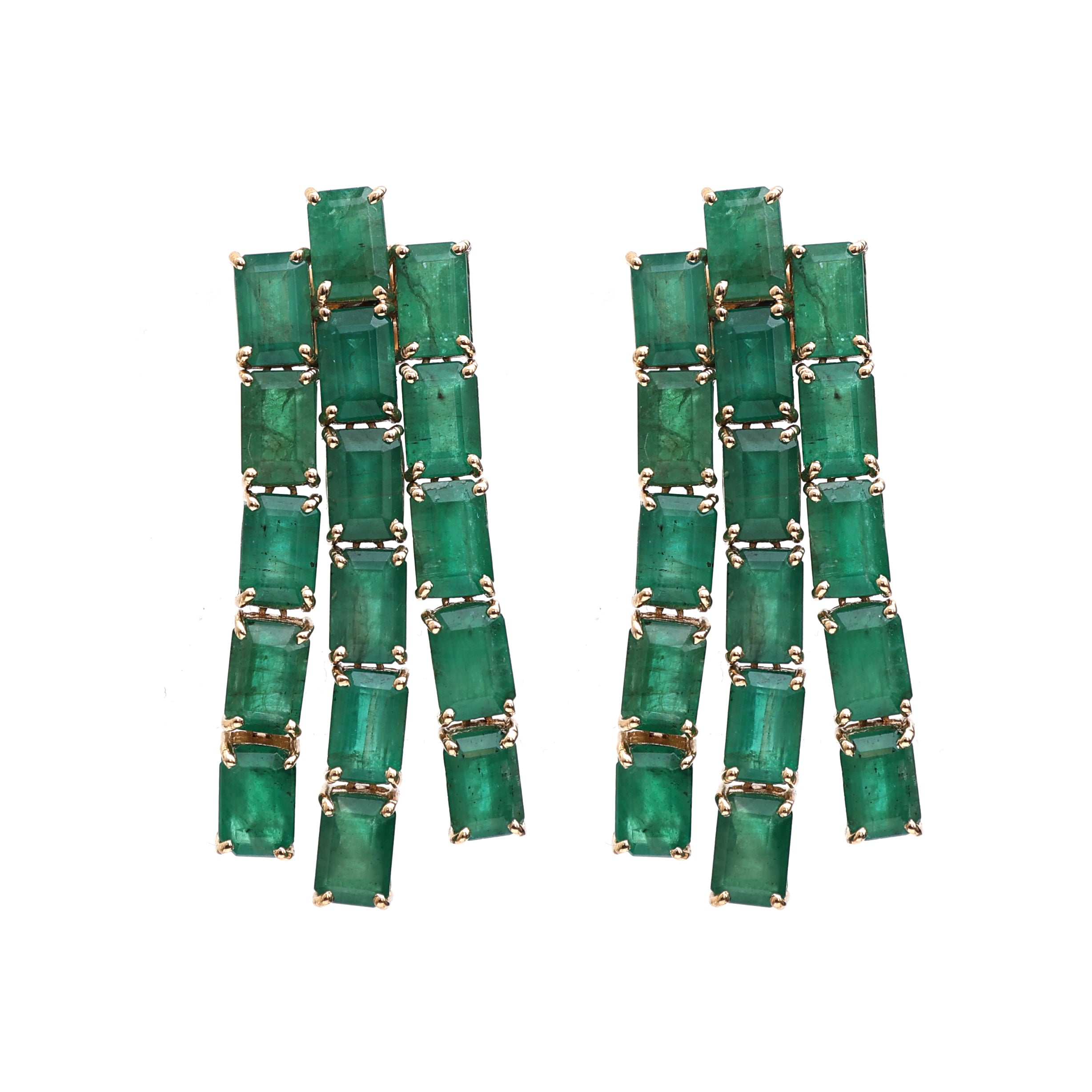 JPERG-412/2221 Emerald Earring | 14K