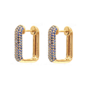 JPERG-4159/11477 Blue Sapphire Earring | 14K