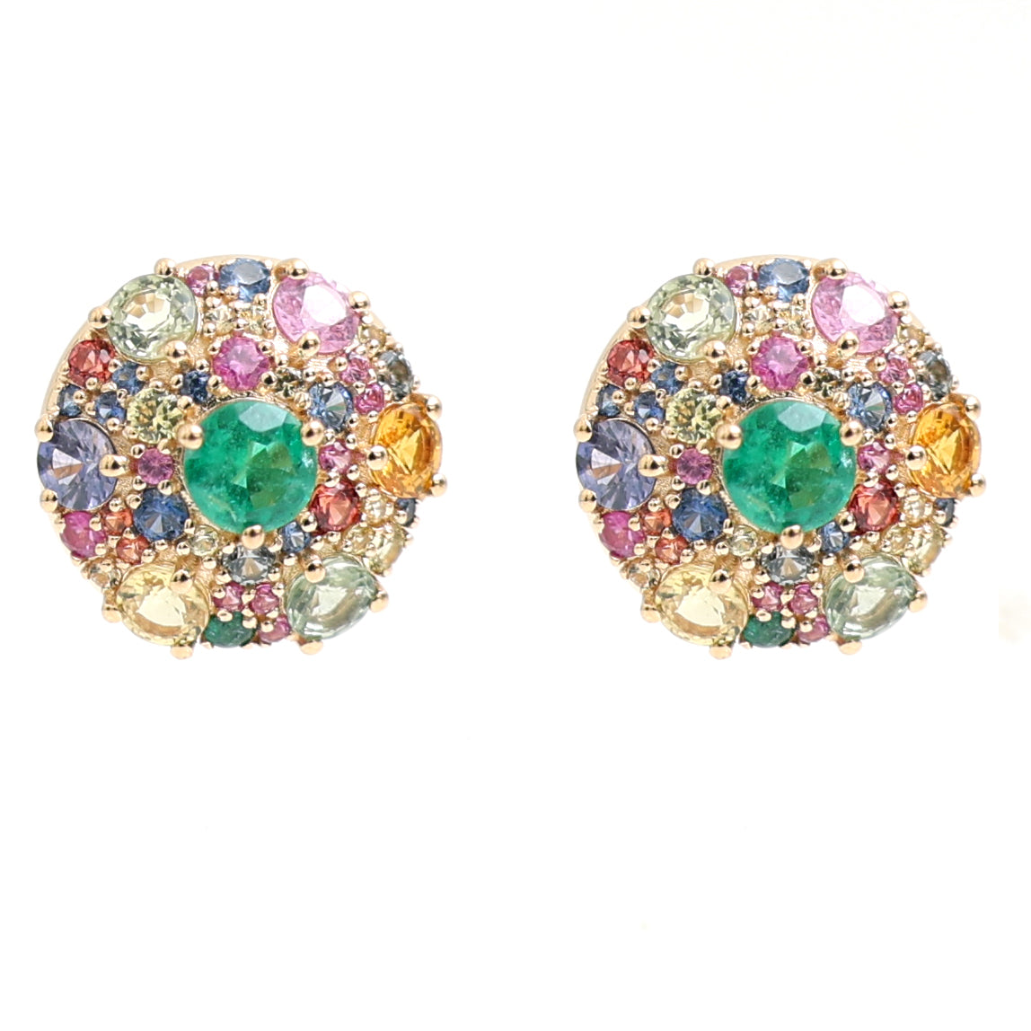 JPERG-4165/11520 Rainbow Sapphire Earring | 18K