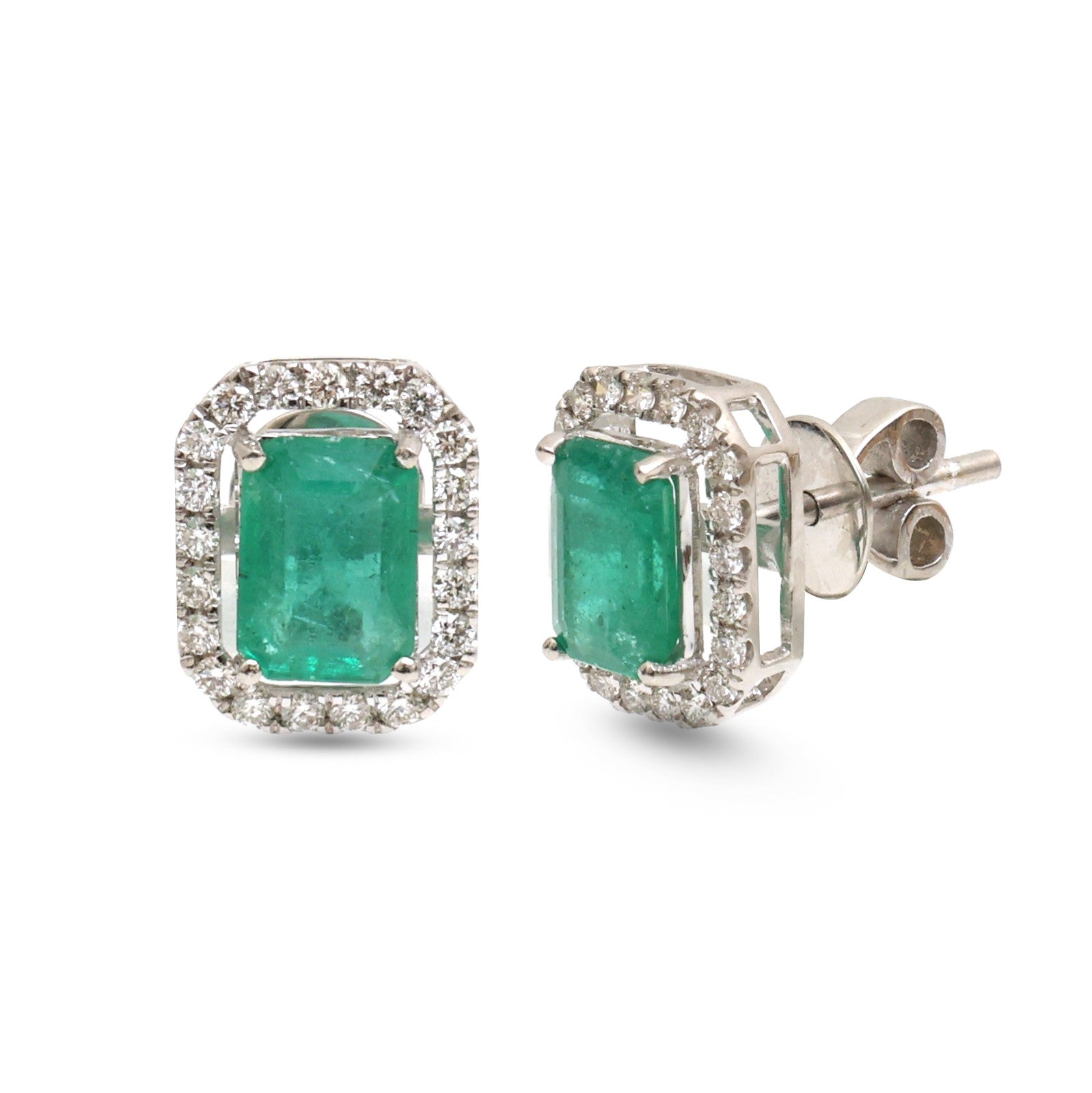 JPERG-4200/11615 Diamond Emerald Earring | 18K