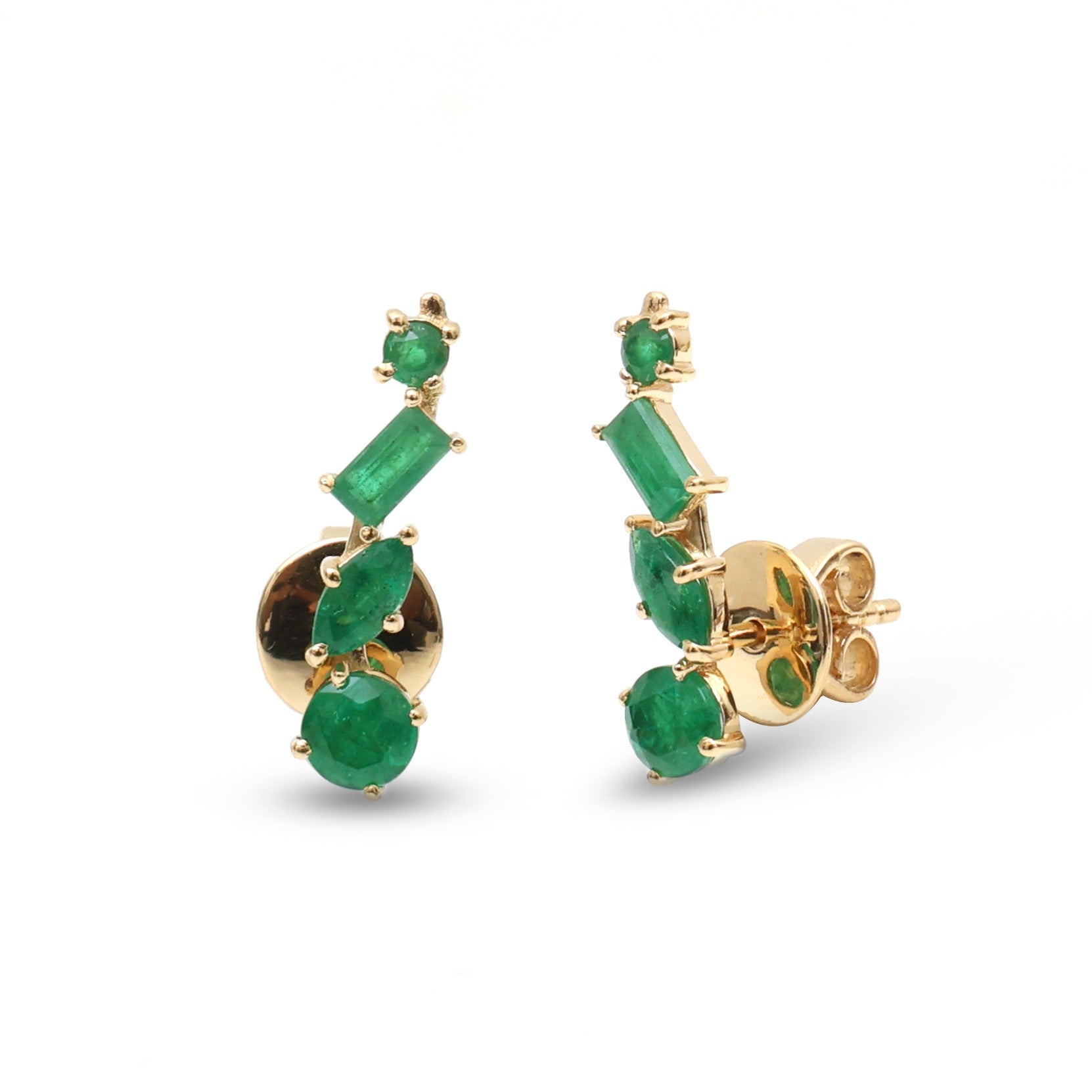 JPERG-4210/11637 Emerald Earring | 18K
