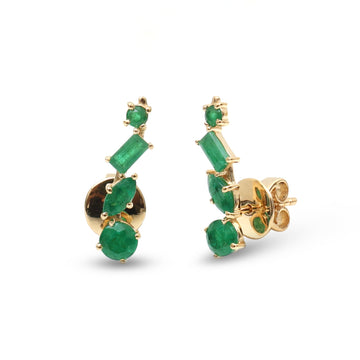 JPERG-4210/11637 Emerald Earring | 18K