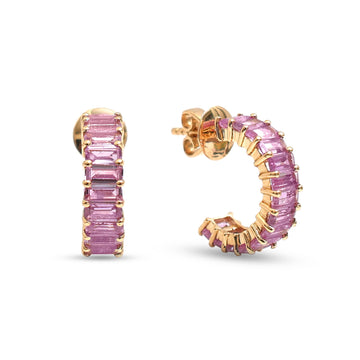 JPERG-4281/11903 Pink Sapphire Earring | 18K