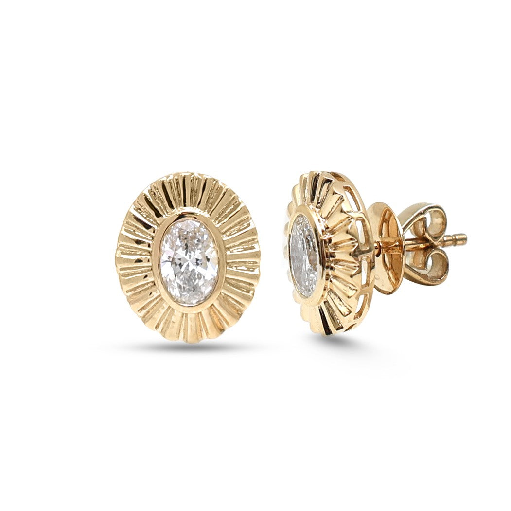 JPERG-4309/11968 Lab Grown Diamond Earring | 14K