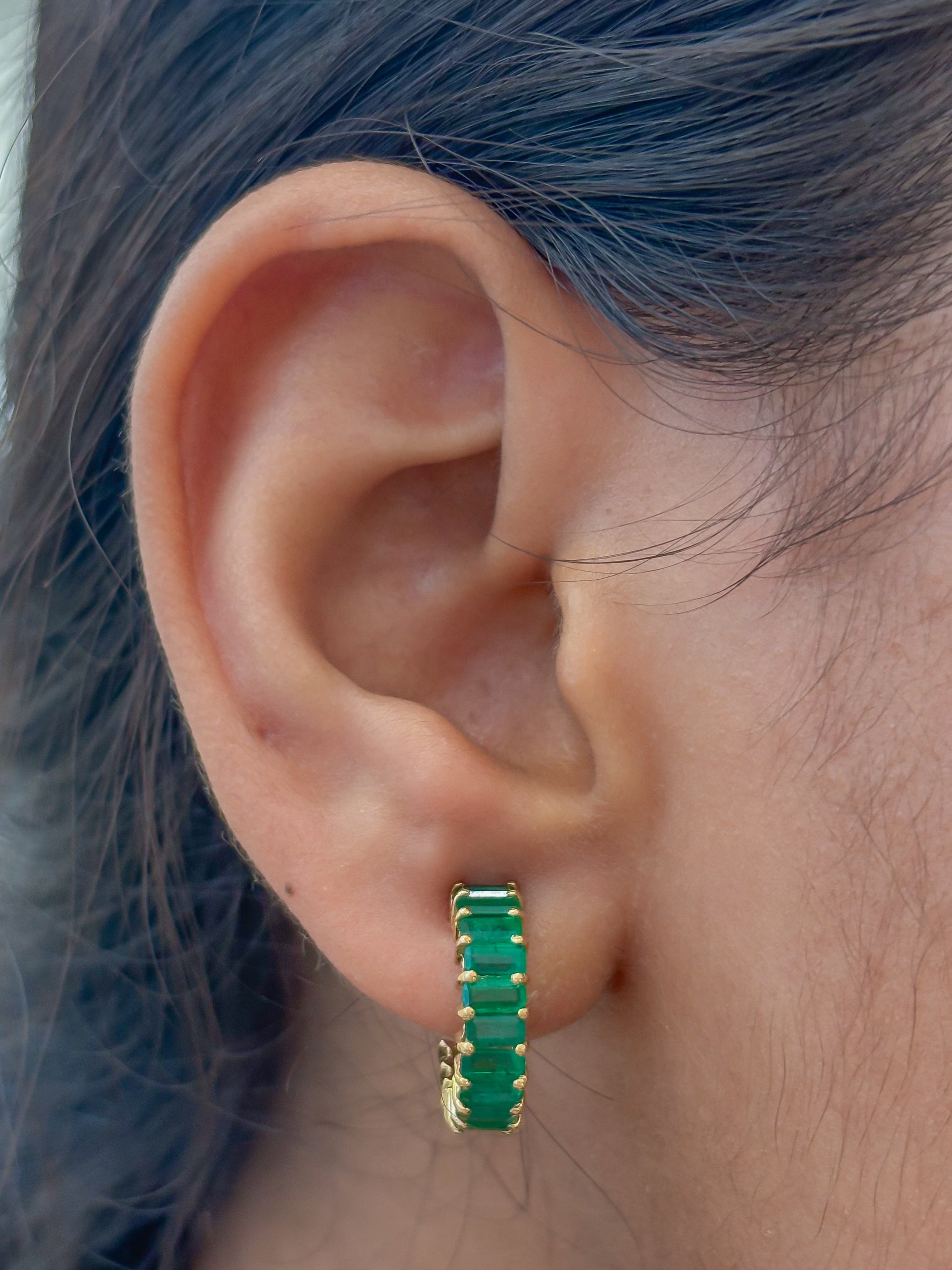 JPERG-4336/12054 Emerald Earring | 18K