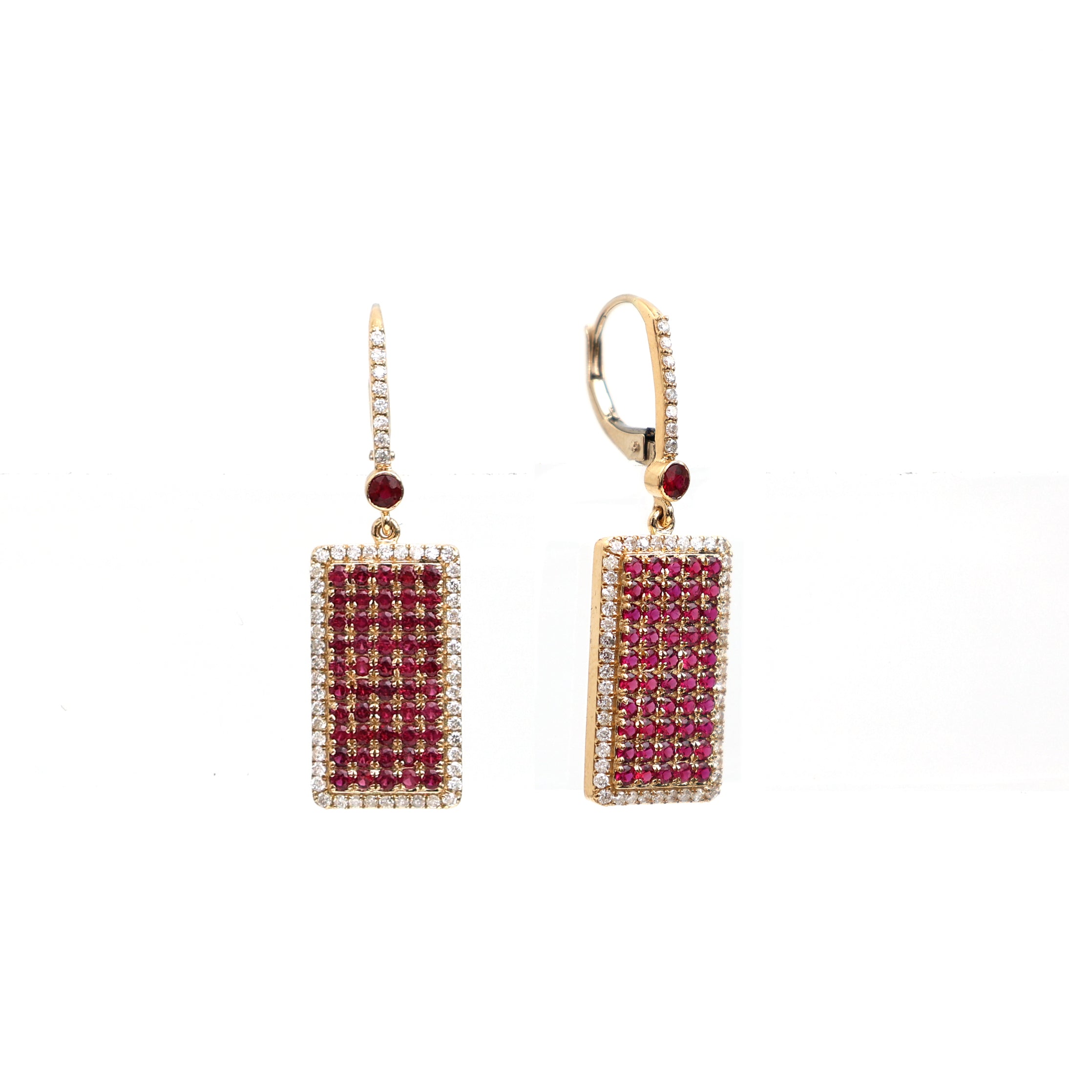 JPERG-434/2349 Ruby Earring | 18K