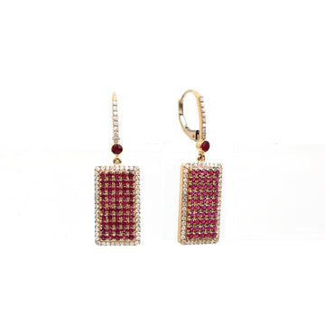 JPERG-434/2349 Ruby Earring | 18K