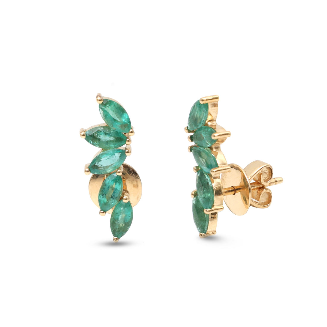 JPERG-4371/12218 Emerald Earring | 18K