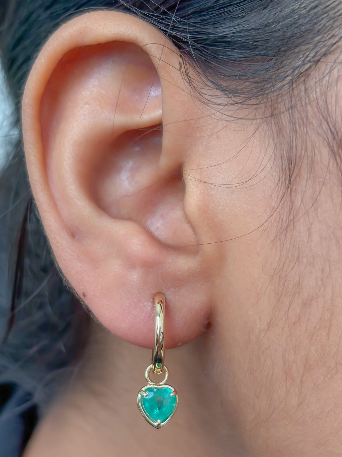 JPERG-4391/12270 Emerald Earring | 14K