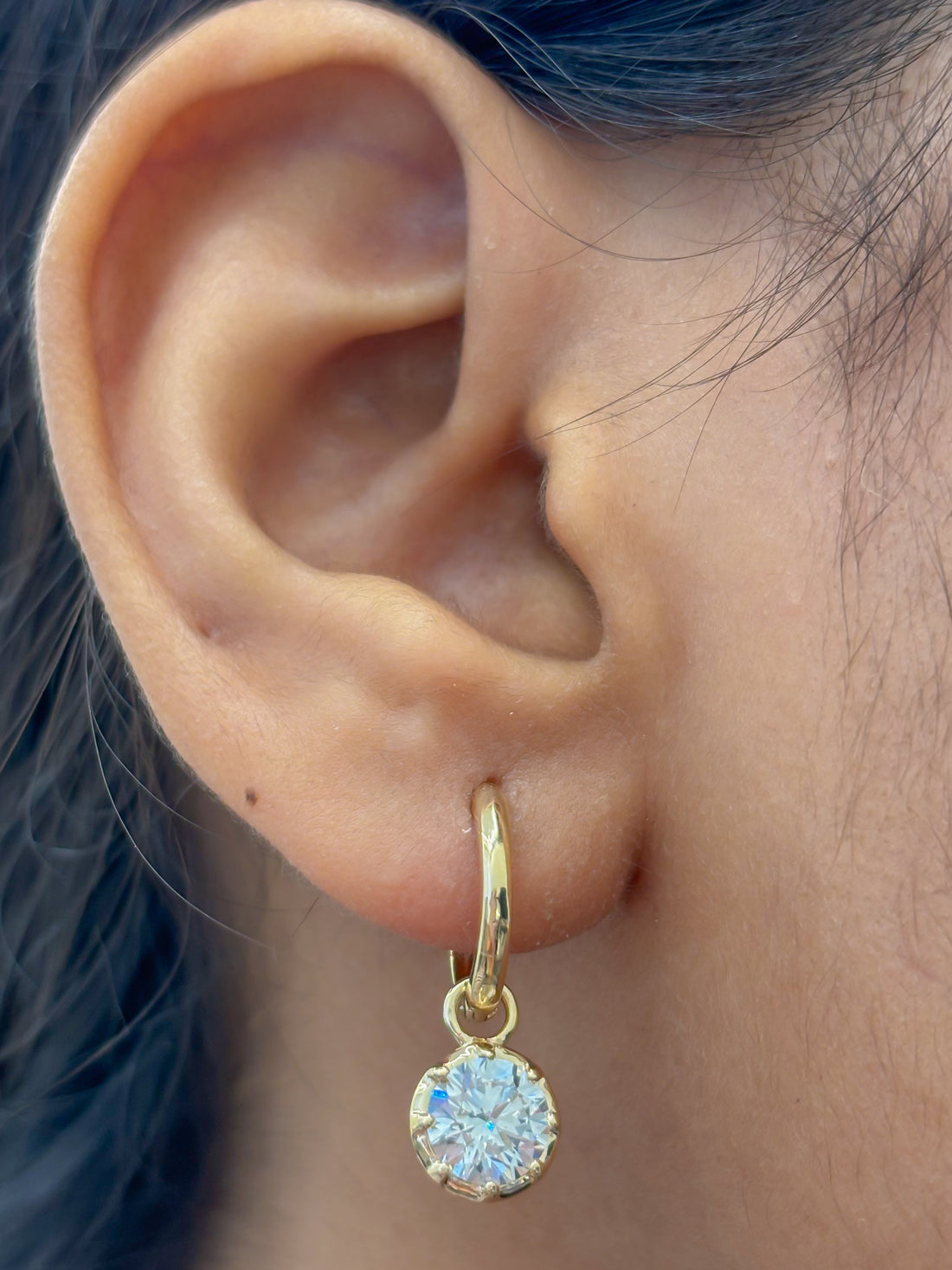 JPERG-4395/12314 Lab Grown Diamond Earring | 14K