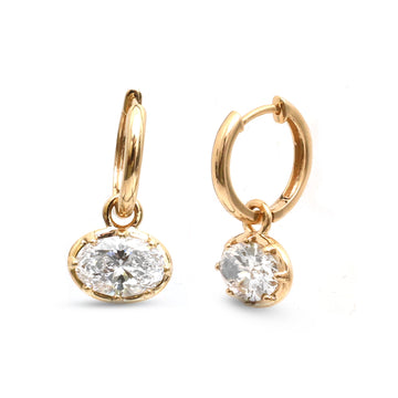 JPERG-4396/12315 Lab Grown Diamond Earring | 14K