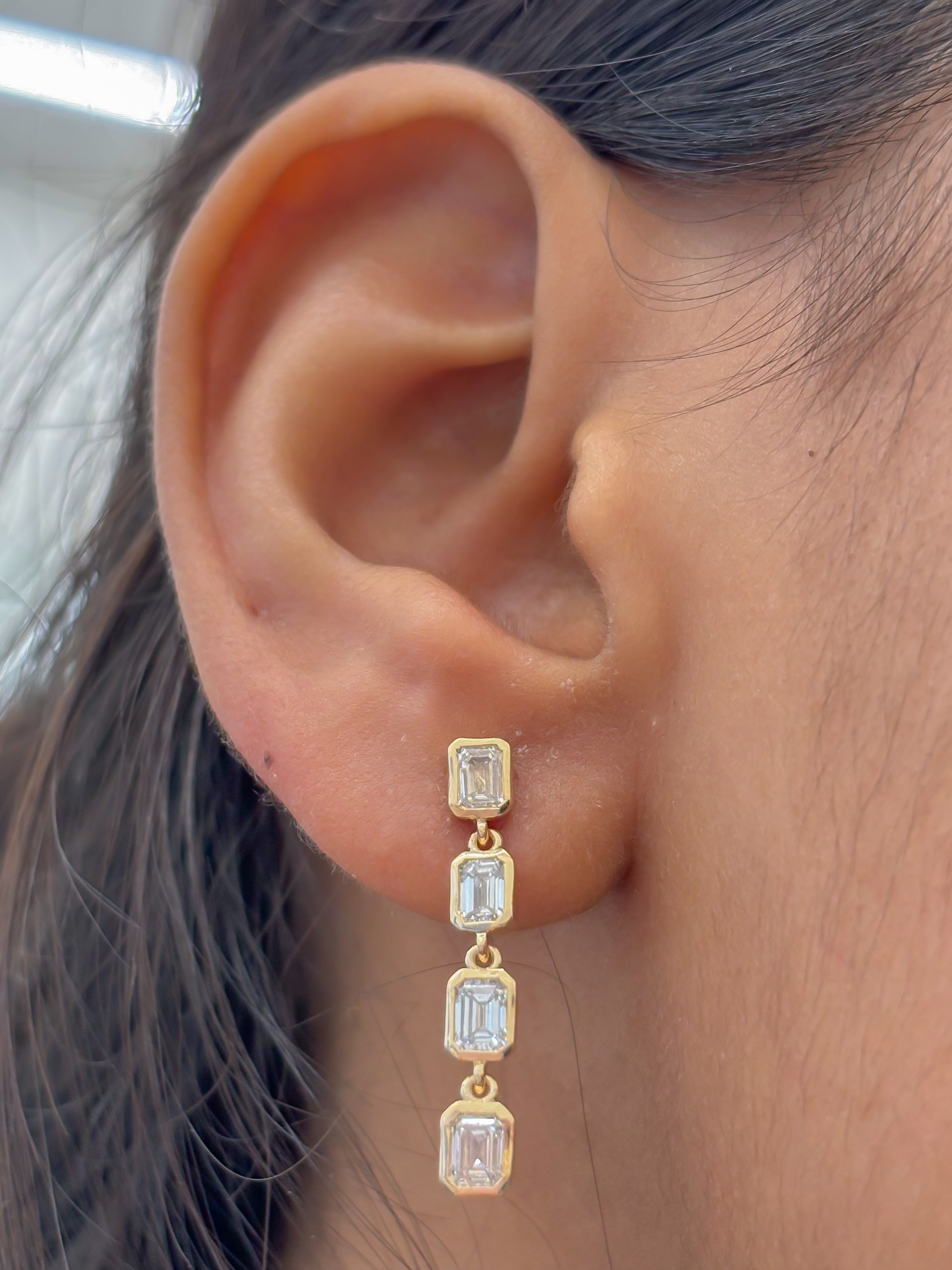 JPERG-4429/12500 Lab Grown Diamond Earring | 14K