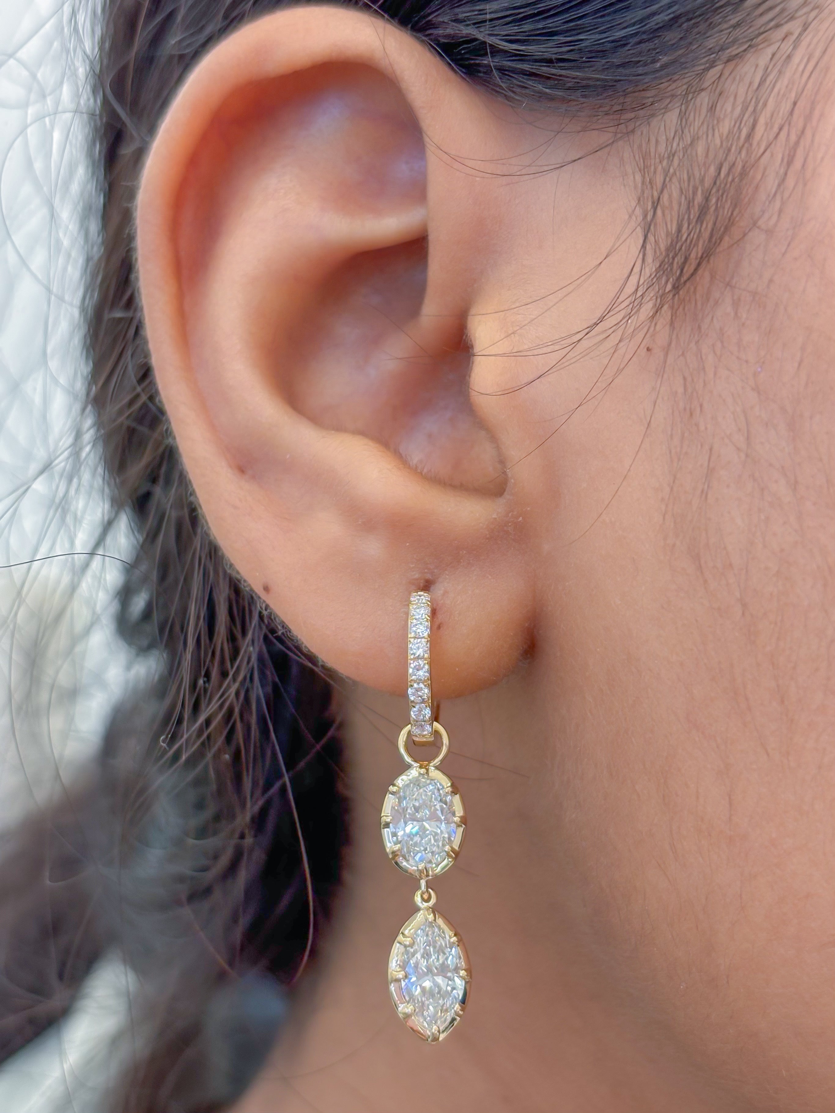 JPERG-4449/12612 Lab Grown Diamond Earring | 14K