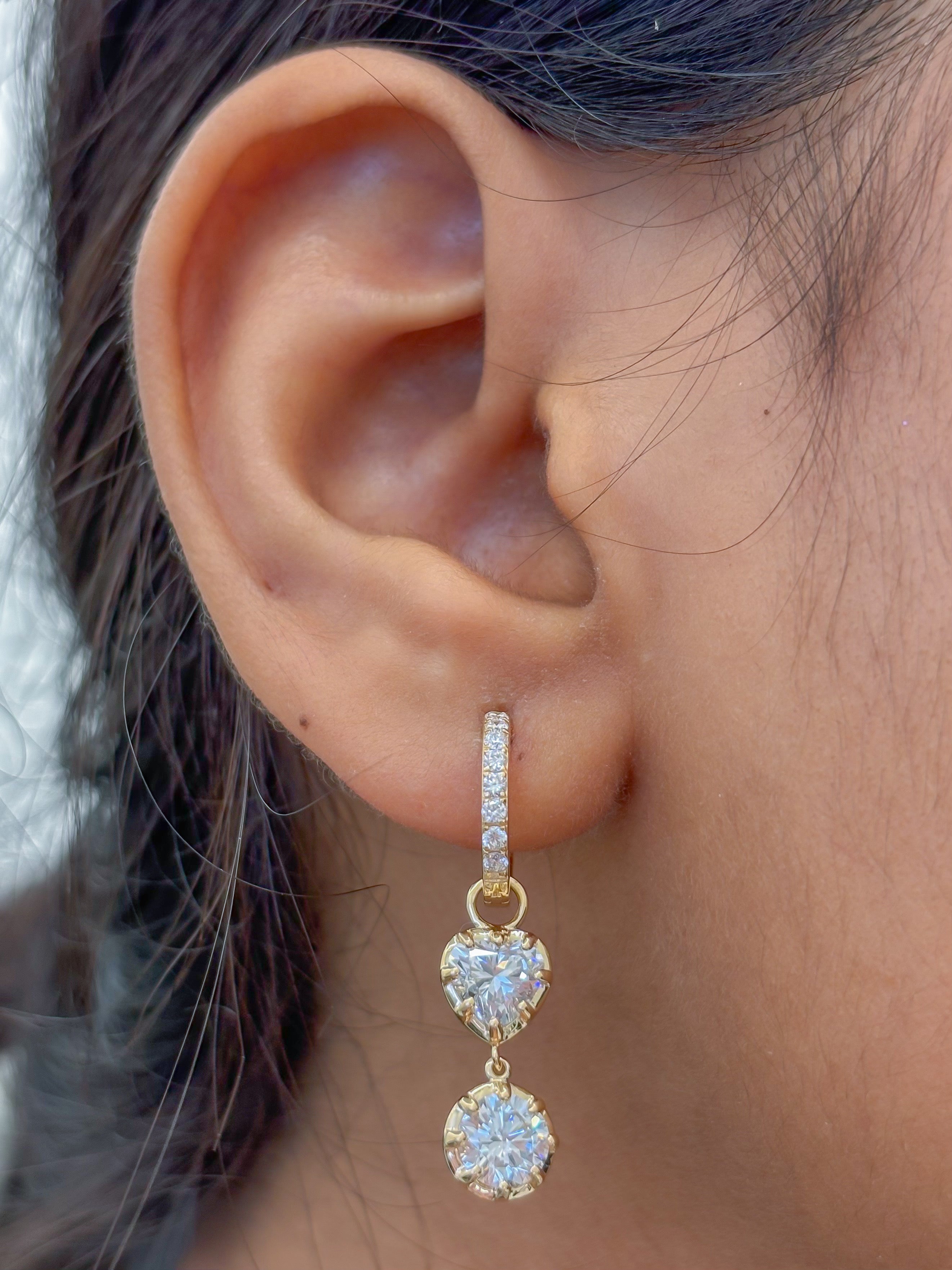 JPERG-4452/12615 Lab Grown Diamond Earring | 14K