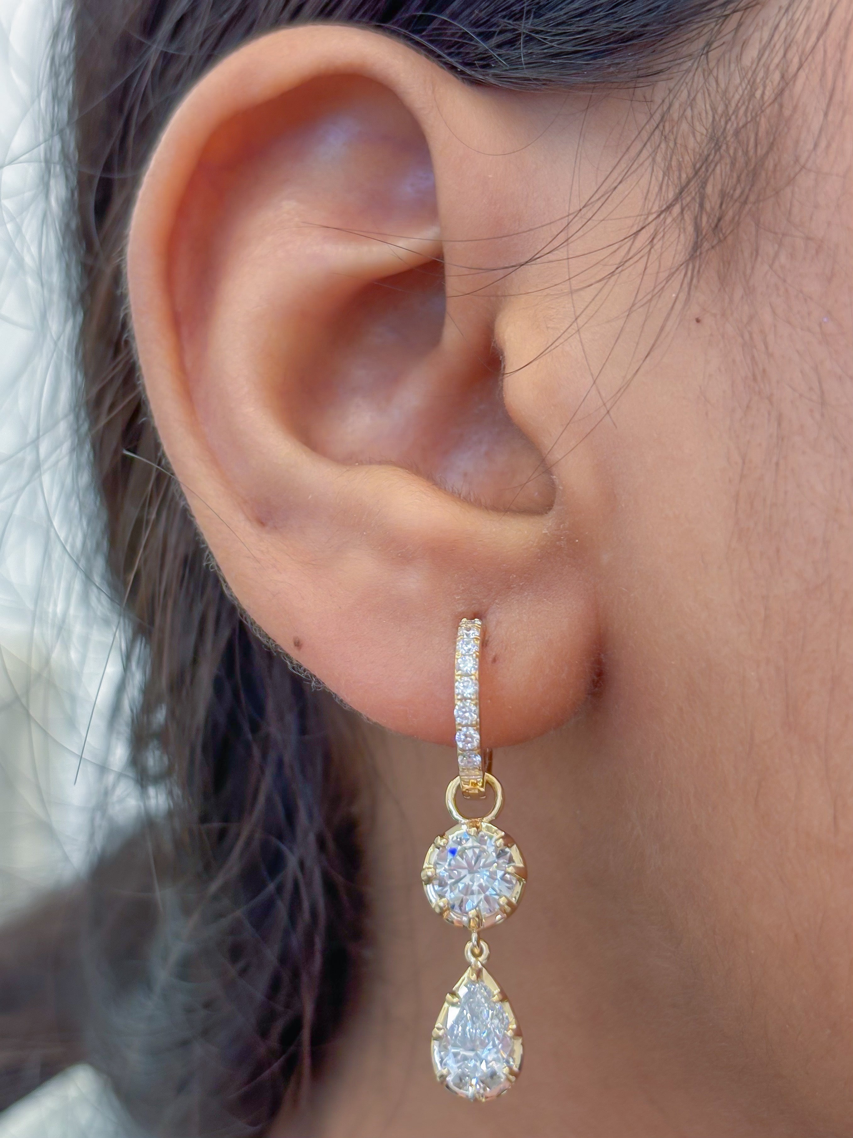 JPERG-4454/12617 Lab Grown Diamond Earring | 14K