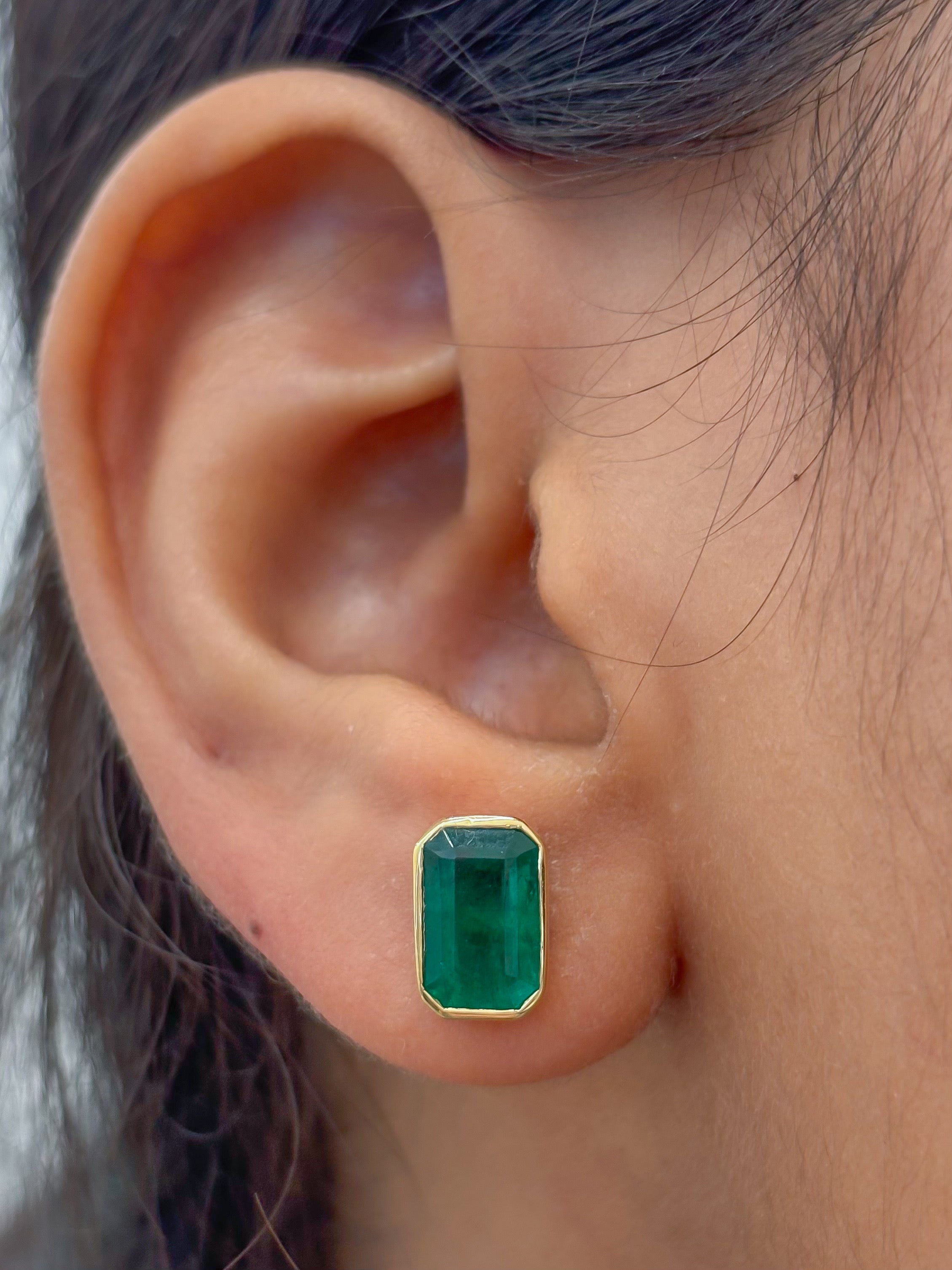 JPERG-4469/12632 Emerald Earring | 18K