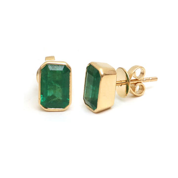 JPERG-4469/12632 Emerald Earring | 18K