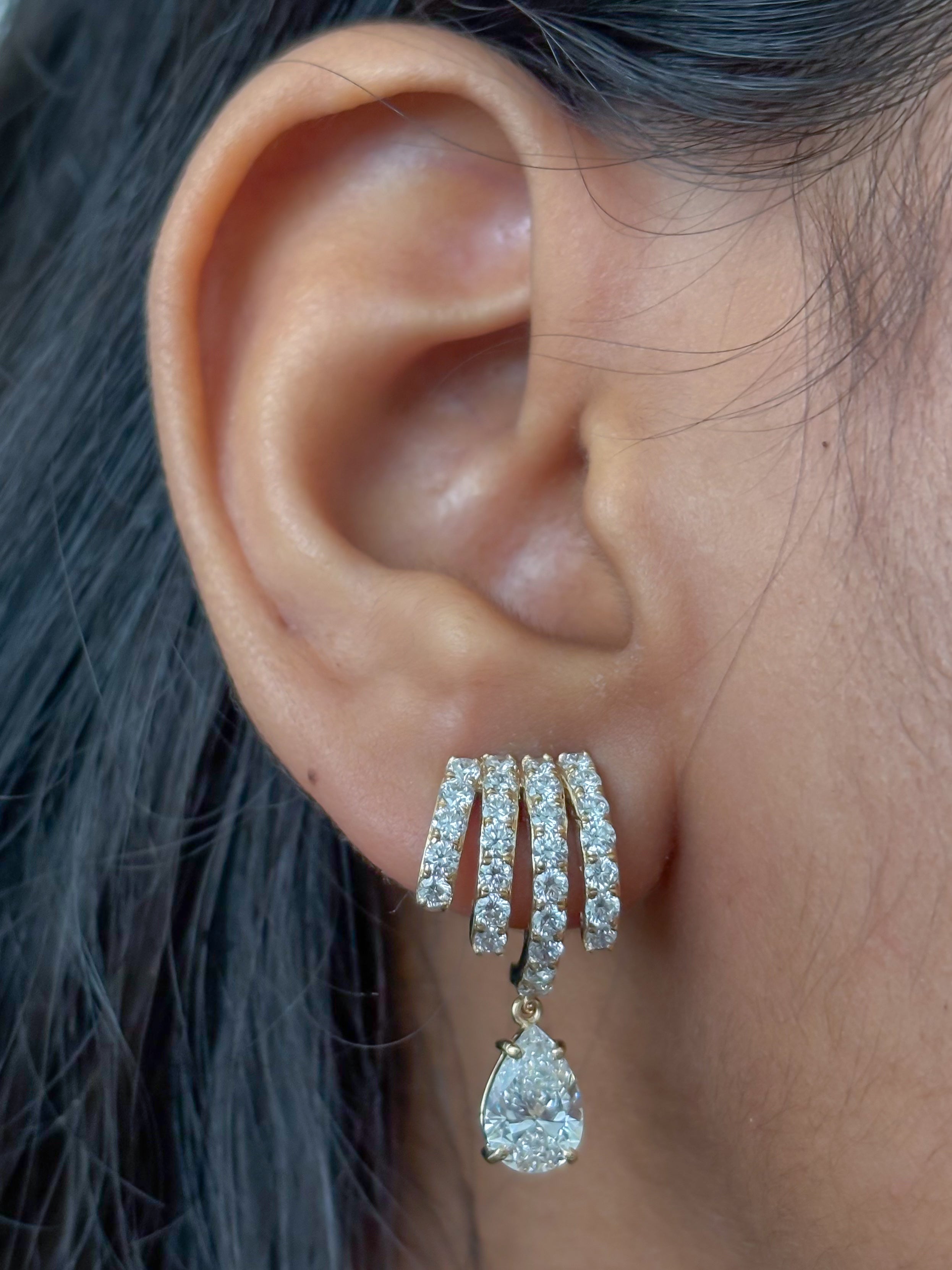 JPERG-4501/12727 Lab Grown Diamond Earring | 14K