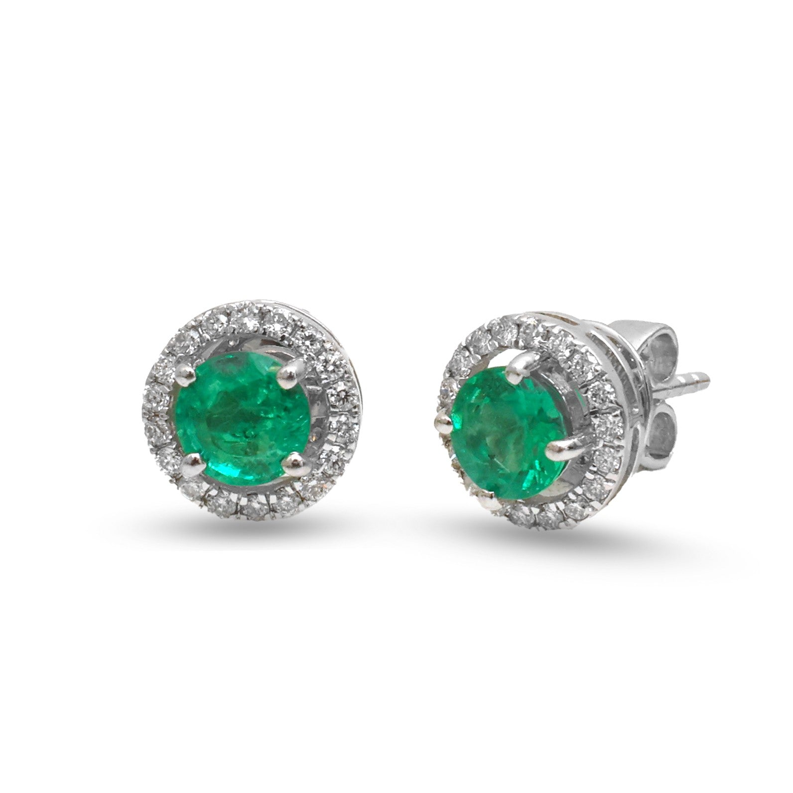 JPERG-4562/12934 Emerald Diamond Earring | 18K