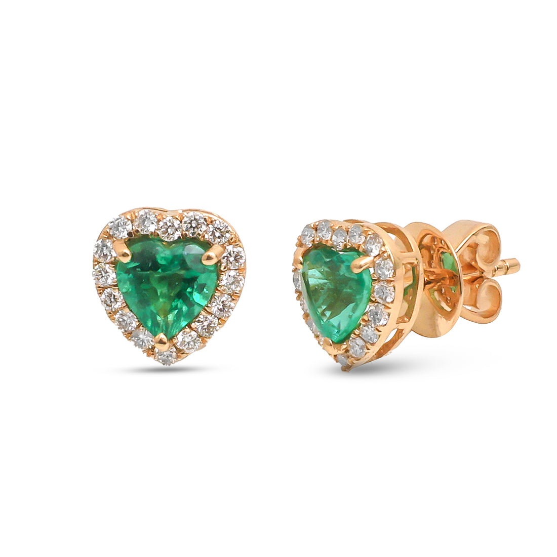 JPERG-4604/12998 Emerald Diamond Earring | 18K