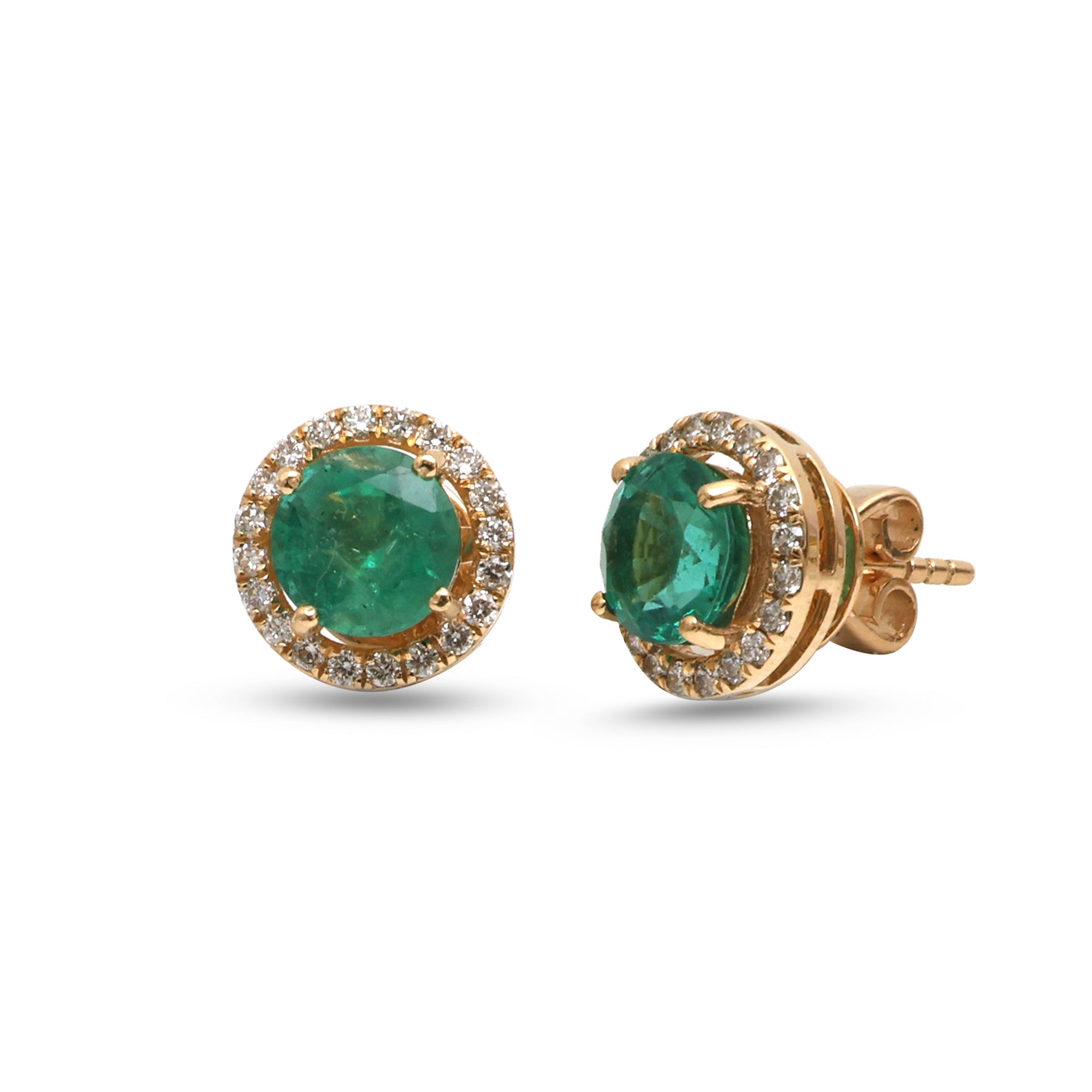 JPERG-4622/13091 Emerald Diamond Earring | 18K