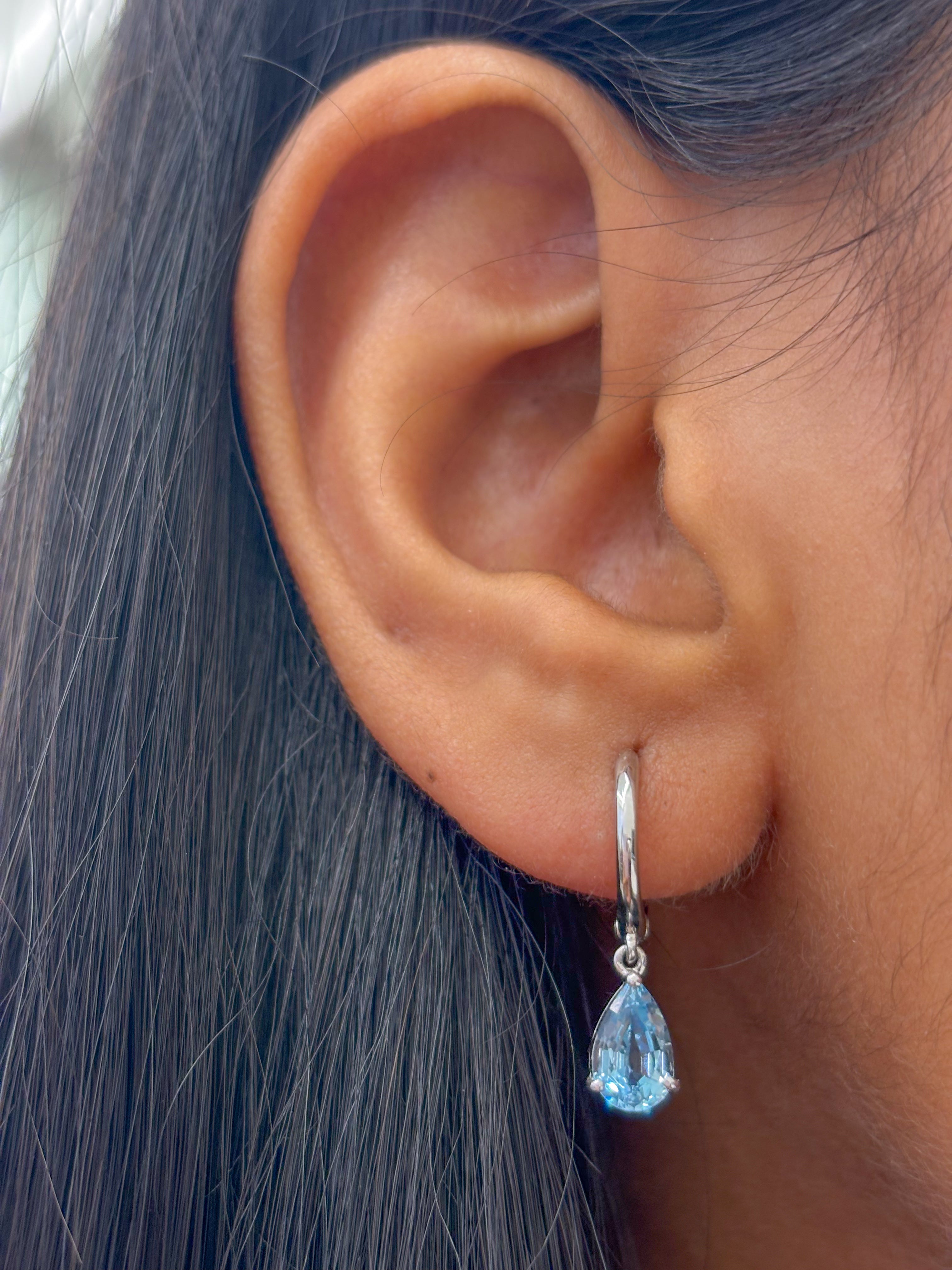 JPERG-464/2477 Semi Hoops Earring | 14K