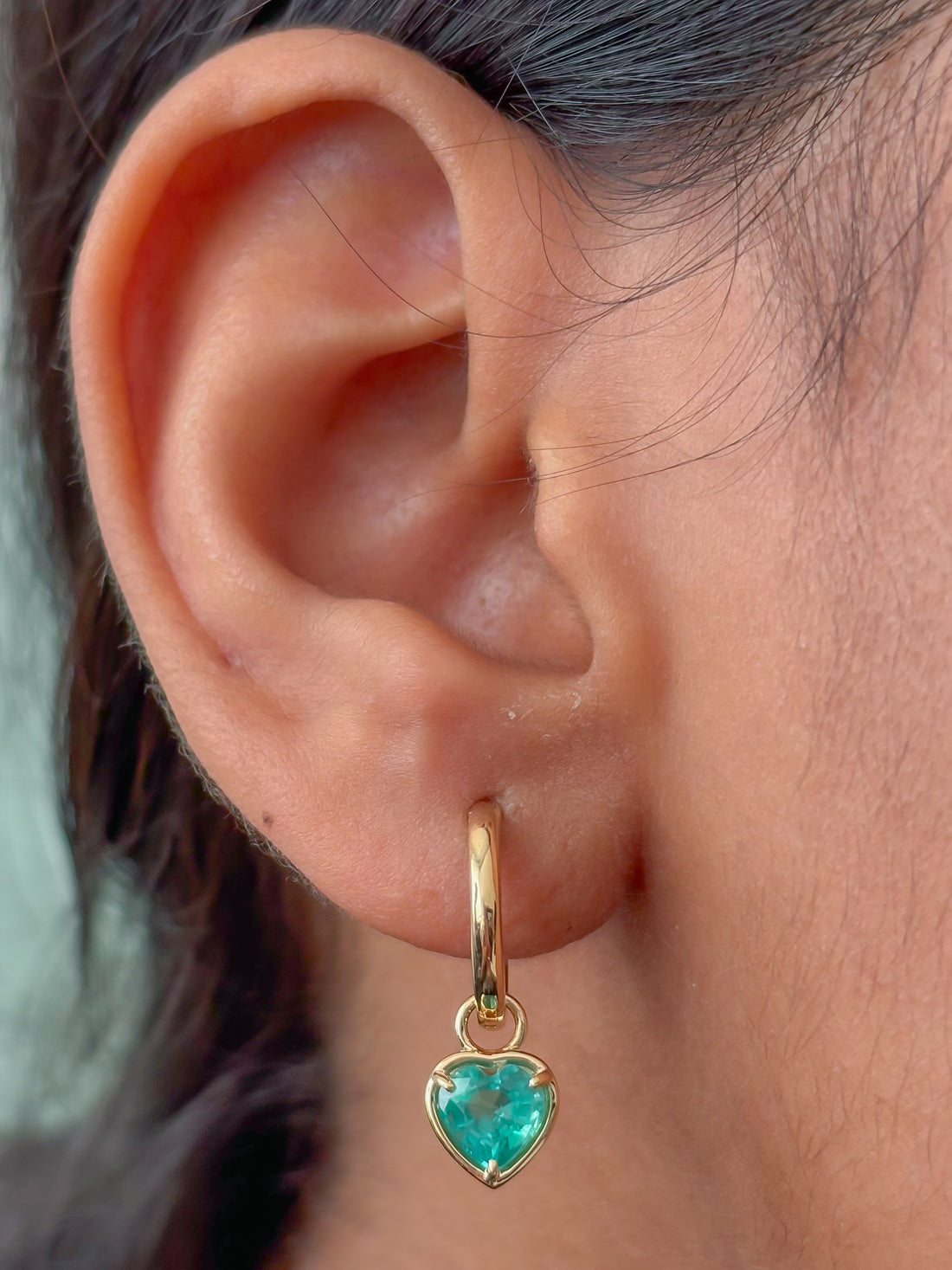 JPERG-4672/13262 Emerald Earring | 18K